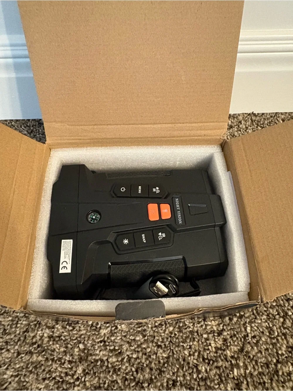 Night Vision Body-Mounted Camera - Black